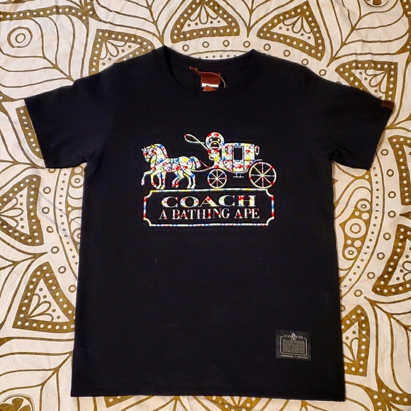 Pole A Bathing Ape Coach Abying Bape Tee Logo Milo